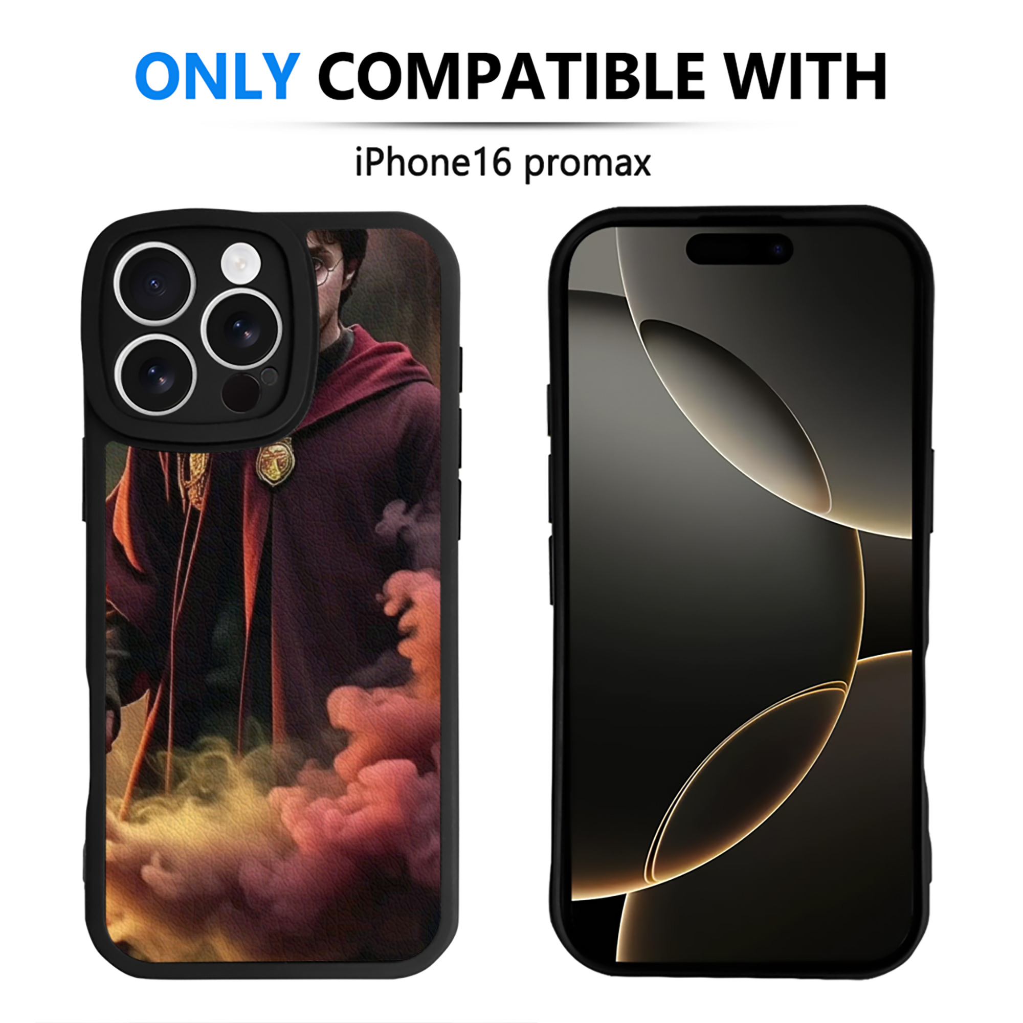 （画像用） Harry Potter ハリー・ポッターシリーズ 【iPhone 16シリーズ対応】シリコンスマホケース（レザー調） 材質：シリコン